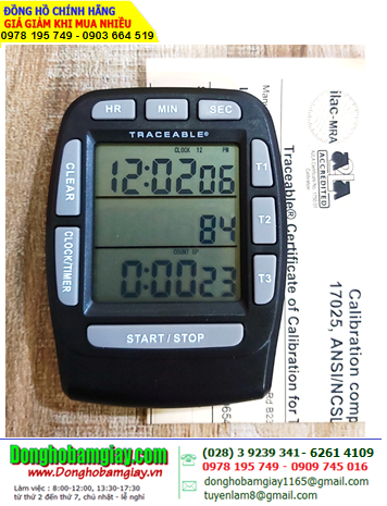 TRACEABLE 5025 _ĐỒNG HỒ ĐẾM LÙI ĐẾM TIẾN 03 KÊNH 5025 TRACEABLE® TRIPLE-DISPLAY TIMER _Đã được hiệu chuẩn tại Mỹ